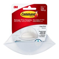 Command Soap Dish BATH14-ES with Water Resistant Strips